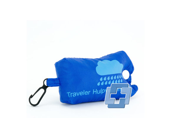 Regenschutz für Erste Hilfe Rucksack Traveller (in Rot & Blau)