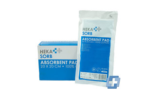 HEKA Sorb steriel - 20 cm x 20 cm (10 stuks)