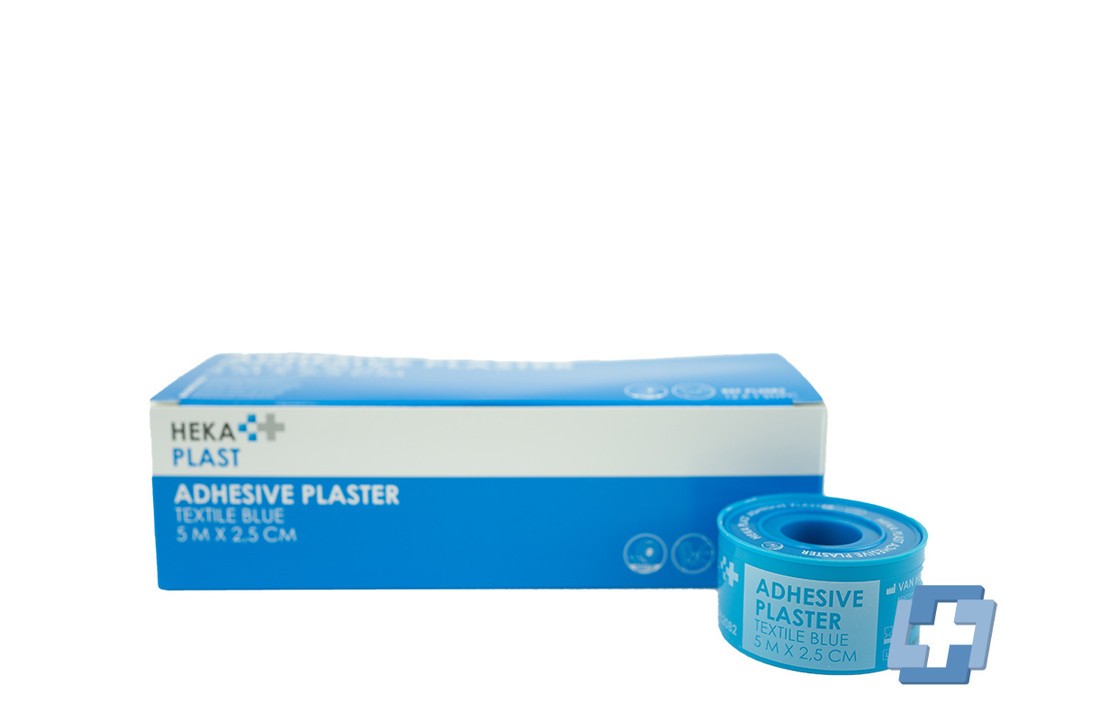 Blau Fixierpflaster 5 m x 2,5 cm - wasserabweisend