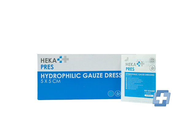 HEKA Hydrophilic Gazeschicht 12-5 x 5 cm (100 Stück)