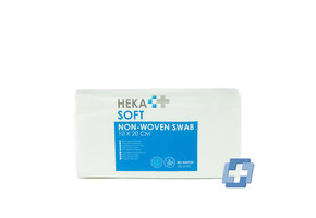 HEKA soft wondkompresse niet steriel 4 laags - 10 x 20 cm (100 stuks)
