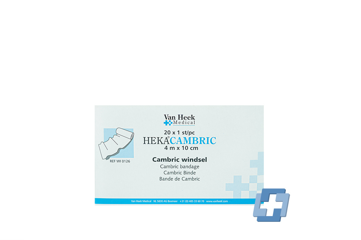 HEKA Cambric windsel 4 m x 10 cm (20 stuks)