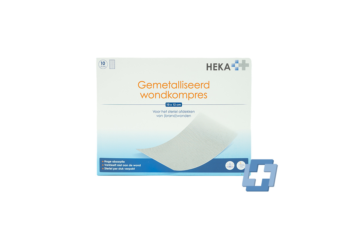 HEKA Metallized sterile Wundpackung - 10 x 12 cm