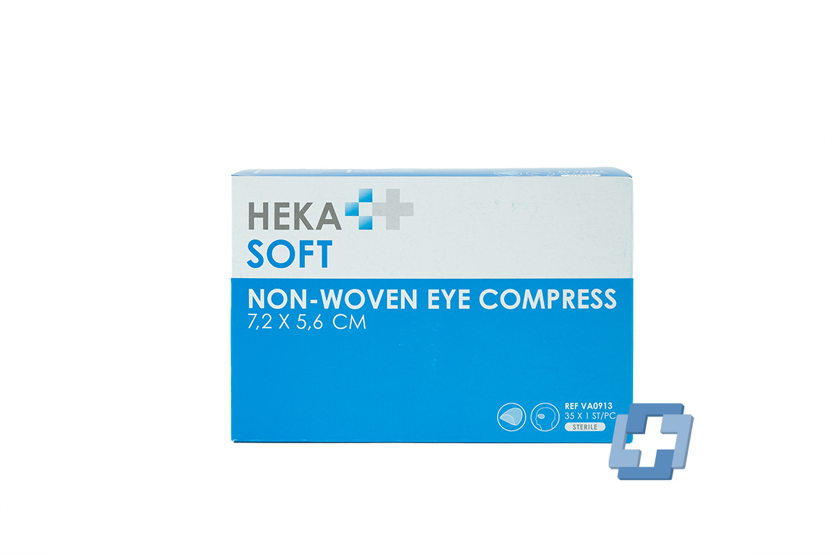 HEKA oogkompres - 7,2 x 5,6 cm (35 stuks)