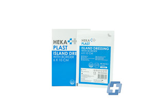 HEKA Eilandpleisters steriel - 6 x 10 cm (50 stuks)