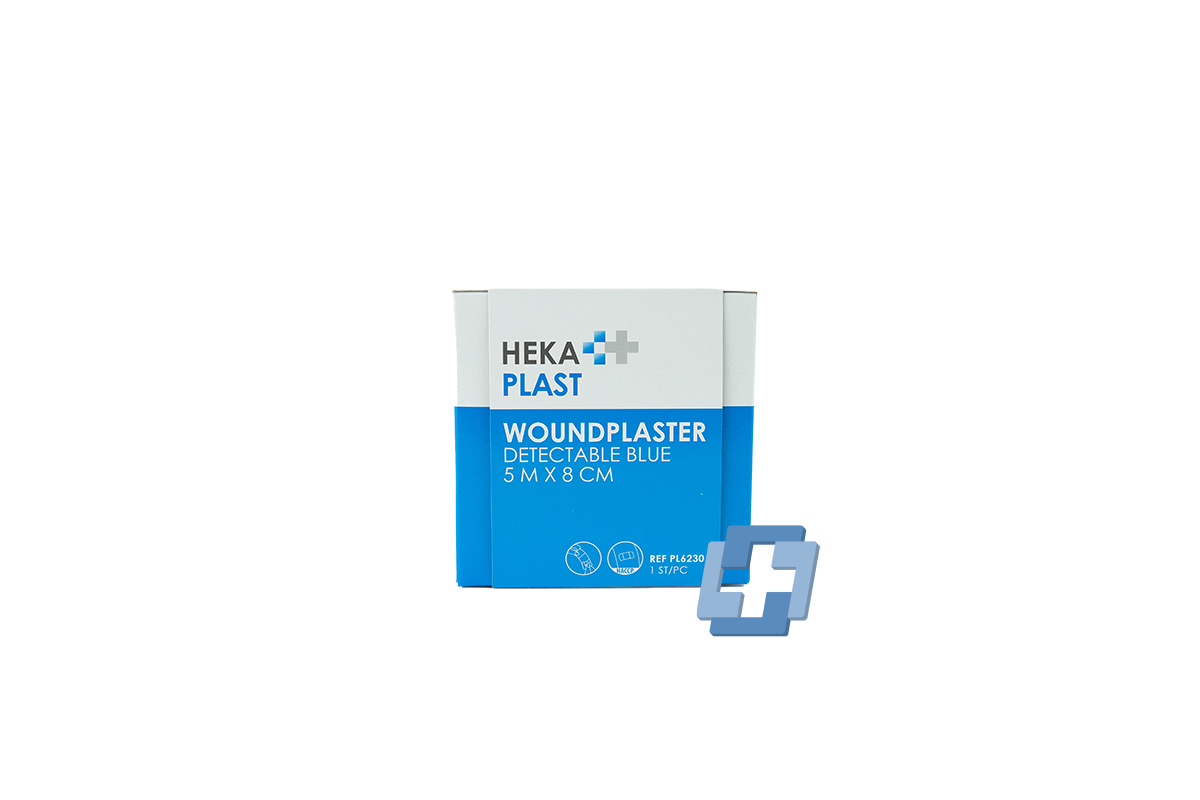 Hekaplast HACCP 5 m x 8cm blau detektierbar PE in handlicher Spenderbox