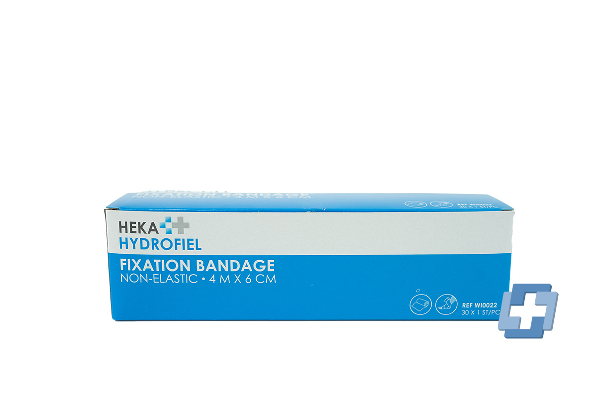 HEKA Hydrofiel fixatiewindsel - 4 m x 6 cm (30 stuks)