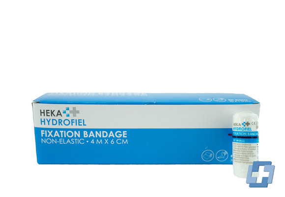 HEKA Unelastische Fixierbinde - 4 m x 6 cm (30 Stück)