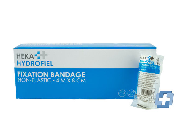 HEKA Niet-elastisch fixatiewindsel - 4 m x 8 cm (30 stuks)