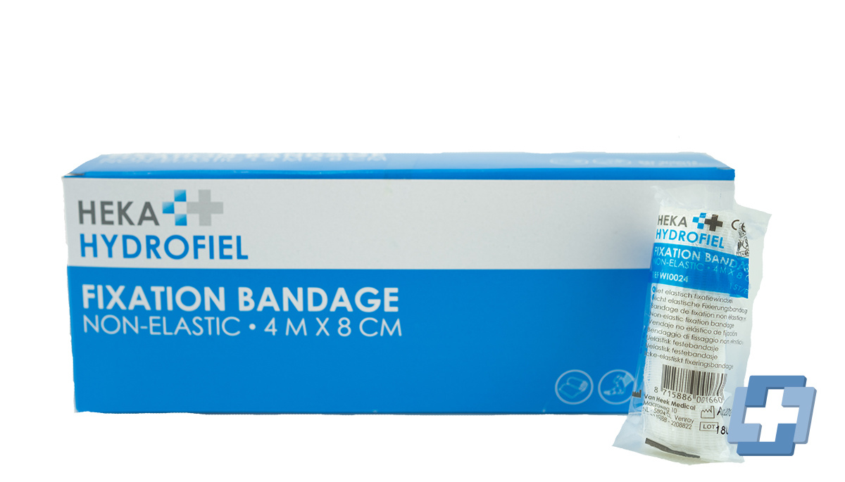 HEKA Unelastische fixatiewindsel - 4 m x 8 cm (30 Stück)