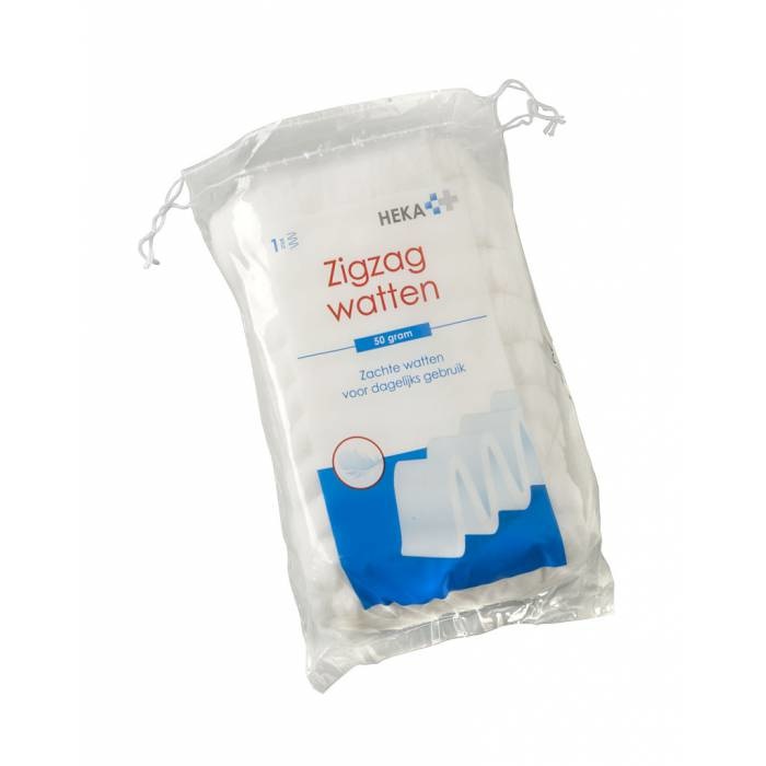 HEKA Witte watten 50 gram (per stuk)