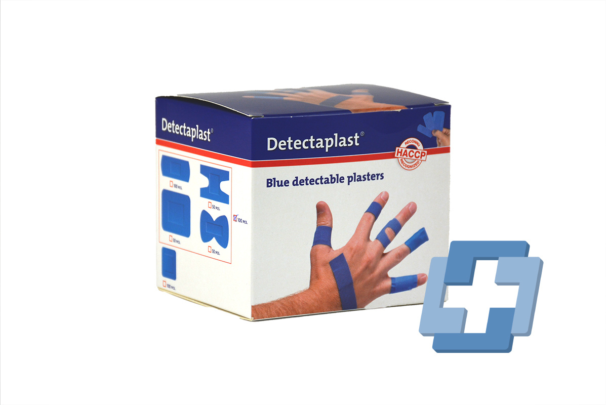 Loovi blaue elastische Textilpflaster 100 Stück (ET) - Sortiment - HACCP