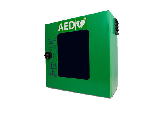 Sixcase AED Outdoor-Wandschrank - Grün - mit Schloss