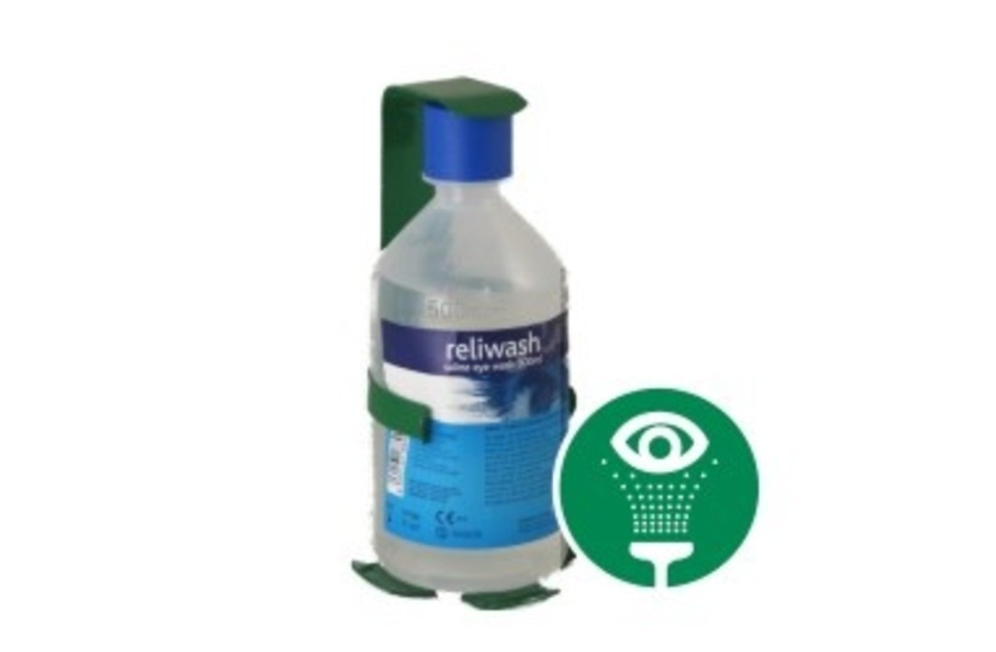 Reliwash oogspoel flacon - 500ml inclusief wandhouder