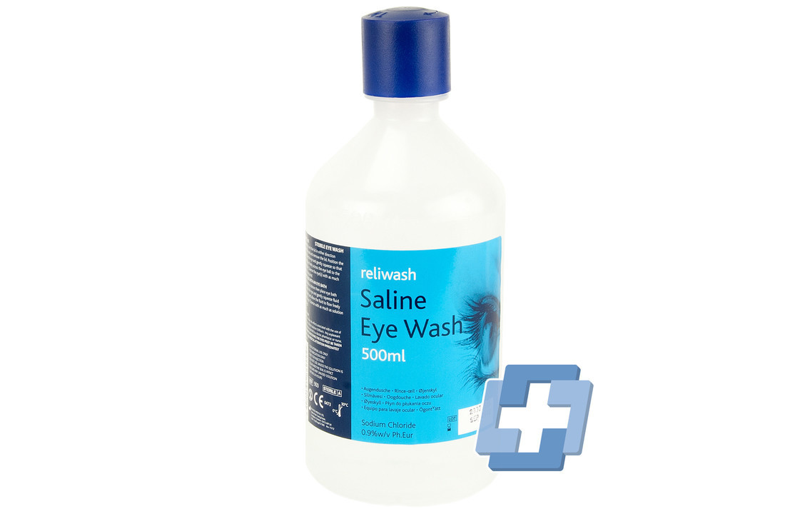 Reliwash oogspoel flacon - 500ml inclusief wandhouder