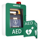 Mindray AED wandkast met alarm (groen)