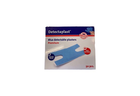 Detectaplast Premium blauwe PU pleisters, waterbestendig, 68 x 38 mm (Knokkel) (50 stuks)