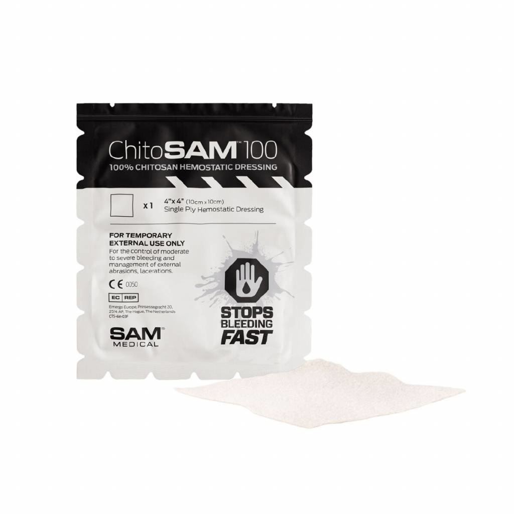 ChitoSAM Hemostatisch gaas pad - 10 x 10 cm
