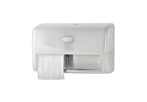 EURO Pearl White duo toiletrolhouder