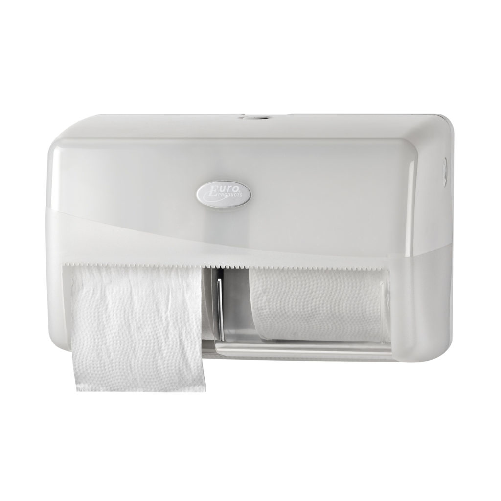 EURO Pearl White duo toiletrolhouder