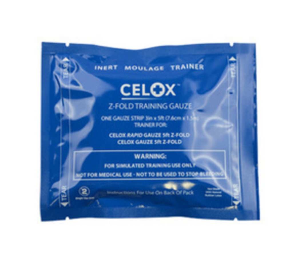 Celox Gaze Z-Falz - 7,6 cm x 1,5 m - Training