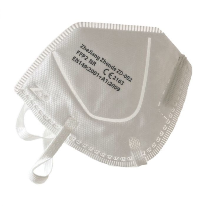 Ademhalingsmaskers FFP2 zonder ventiel met oorlussen 11x16cm (20 stuks)