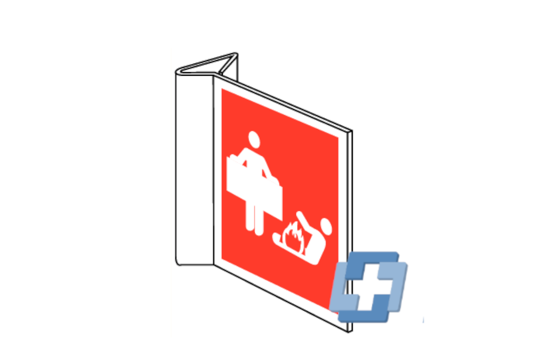 Blusdeken Pictogram - diverse maten (haaks)