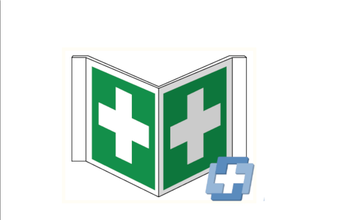 EHBO Pictogram - diverse maten (Panorama)