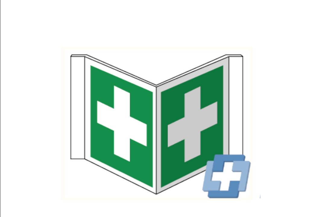 Erste-Hilfe-Icon - verschiedene Größen (Panorama)