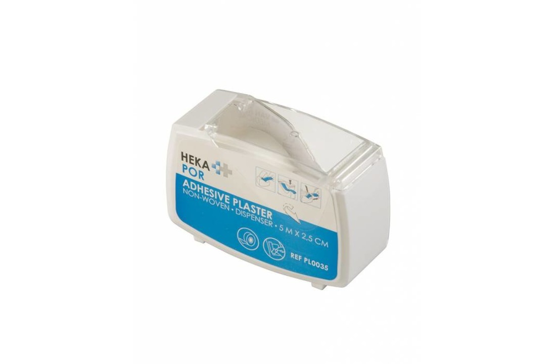 Heka Non-woven hechtpleister in dispenser - 5 m. x 2,5 cm