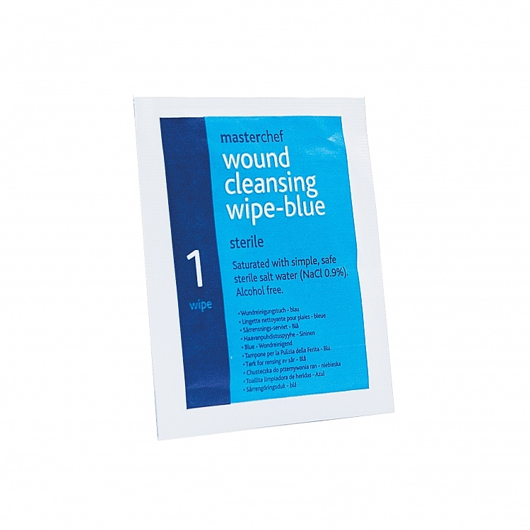Masterchef detecteerbare ontsmettingsdoekjes blauw  - Medium