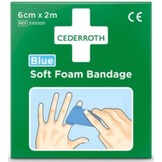 Cederroth Soft Foam Bandage Blau - 6 cm x 2 m (1 Karton)