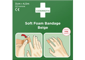 Cederroth Soft Foam Bandage Beige - 6 cm x 4.5 m (1 box)