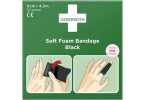 Cederroth Soft Foam Bandage zwart - 6 cm x 4,5 m (1 box)