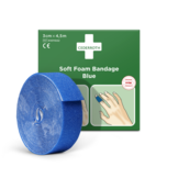 Cederroth Soft Foam Bandage Blau - Blau, 3 cm x 4,5 m (1 Karton)
