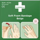 Cederroth Soft Foam Bandage Beige - 3 cm x 4,5 m (1 box)