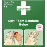 Cederroth Soft Foam Bandage Beige - 6 cm x 2 m (1 box)