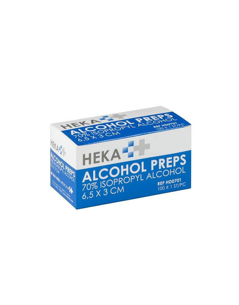 HEKA Alcohol doekjes - medium (100 stuks)