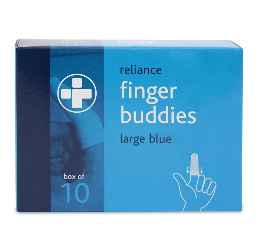Reliance Vingerverband finger buddies blauw (10 stuks)