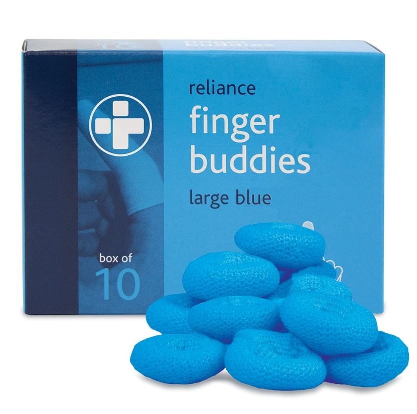 Reliance Vingerverband finger buddies blauw (10 stuks)