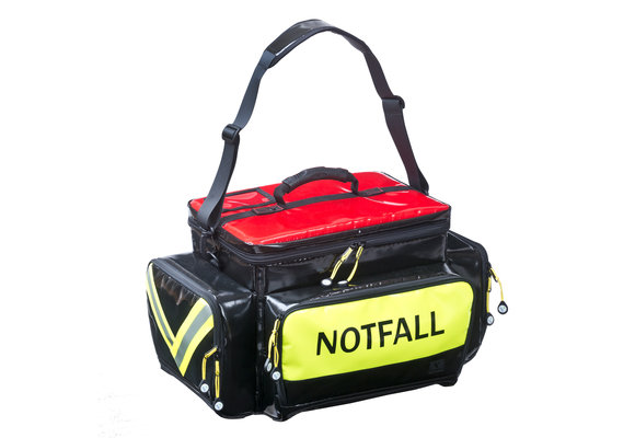 STAVANGER® E4000 Rucksack leer - 54x31x33 cm Schwarz/Rot (1 Stück)