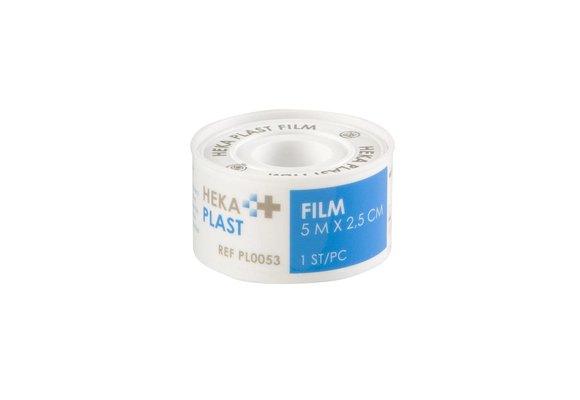HEKA Film - PE clear tape met perforatie - 5 m x 2,5 cm (per stuk)