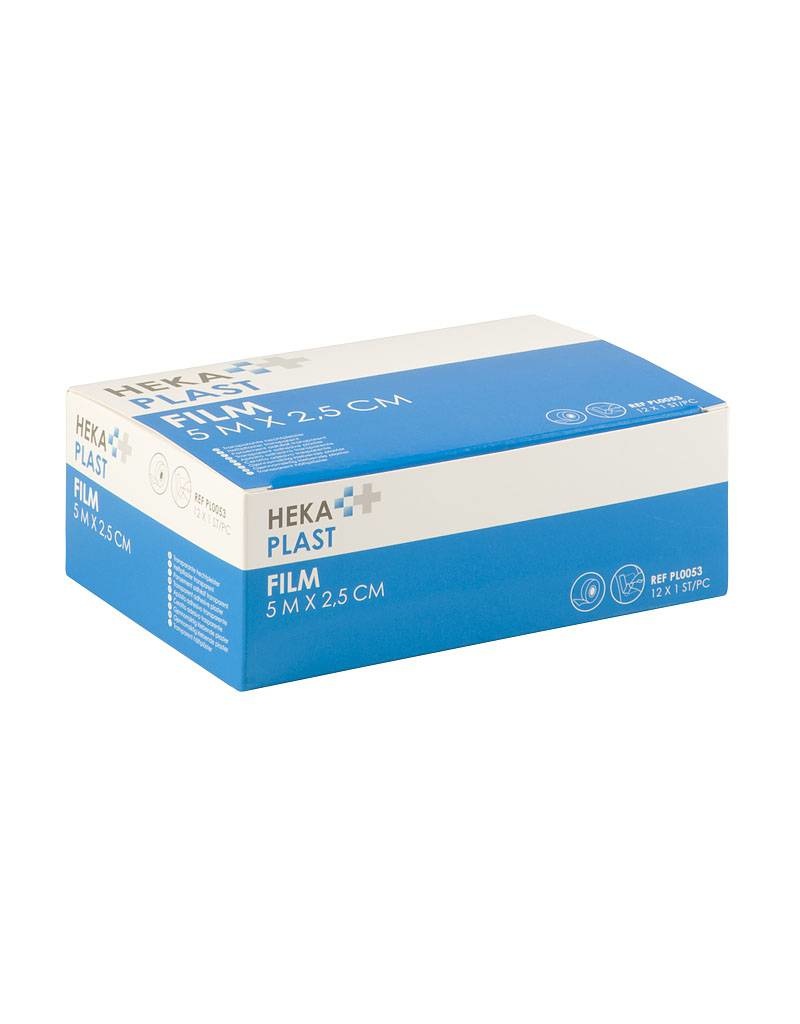 HEKA Film - PE clear tape met perforatie - 5 m x 2,5 cm (per stuk)