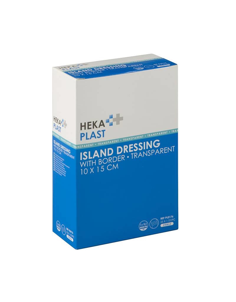 HEKA plast border transparant - 10 x 15 cm steriel (25 Stuks)