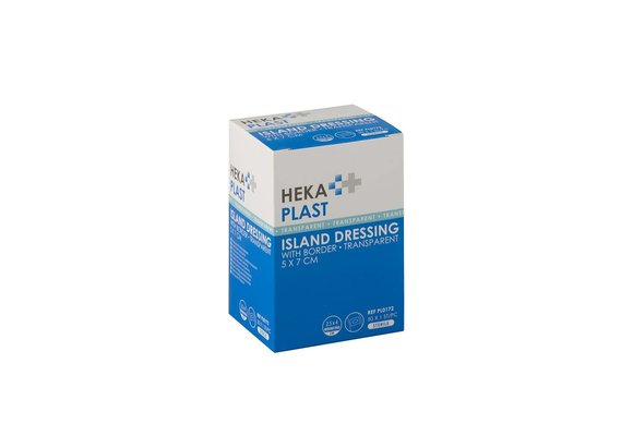 HEKA plast Bordüre transparent - 5 x 7 cm steril (50 Stück)