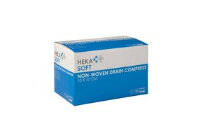 HEKA soft non-woven drainkompres - 10 x 10 cm steriel 4 lagen (80x2 Stuks)