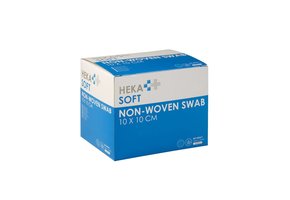 HEKA soft non-woven kompres - 10 x 10 cm steriel 4 lagen  (100 Stuks)