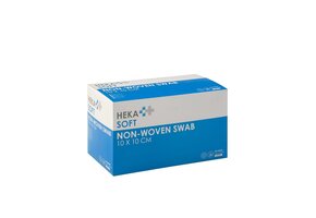 HEKA soft non-woven kompres - 10 x 10 cm steriel 8 lagen  (100 Stuks)