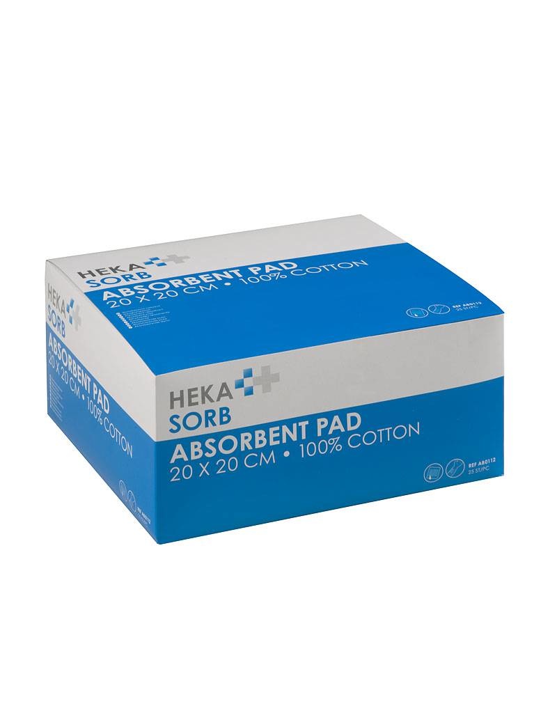 HEKA sorb absorberend verband - 20 x 20 cm niet steriel (25 Stuks)