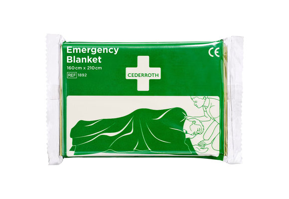 Cederroth reddingsdeken met heat-reflecting aluminium side